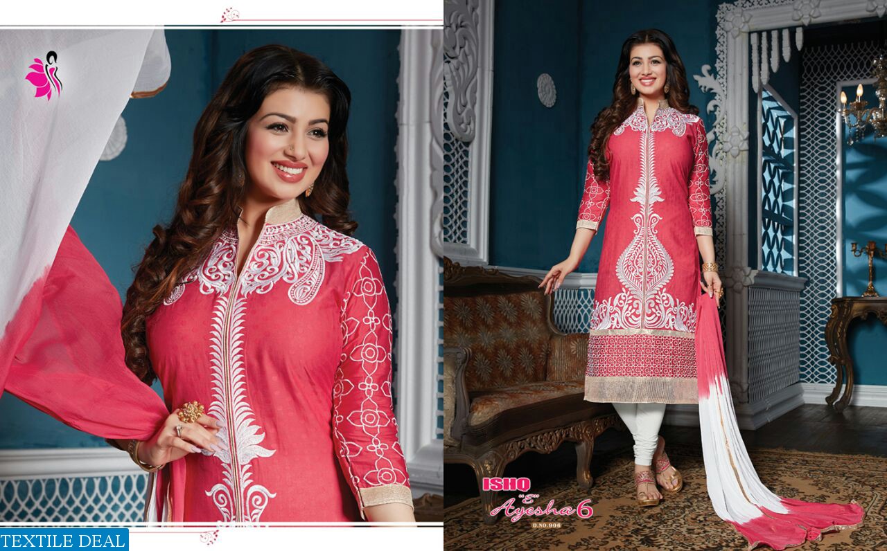 khwaish Ishq e ayesha-6 Wholesale pure cotton Embroidery Salwar kameez